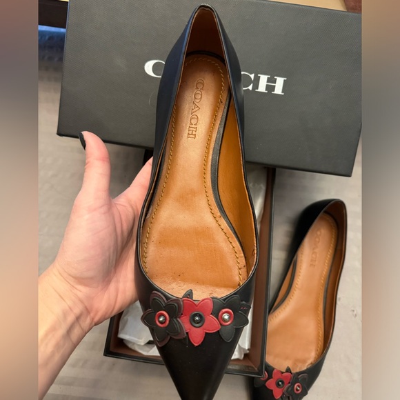 Coach Floral Appliqué Flat Shoes - Picture 13 of 14